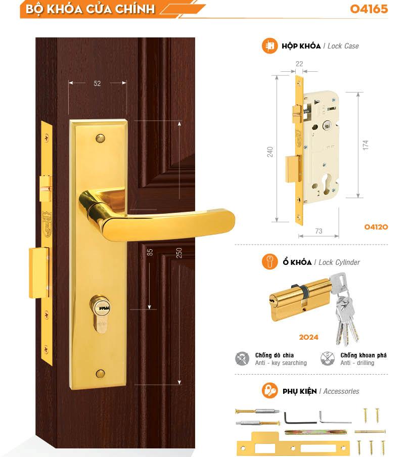 KHÓA VIỆT TIỆP 04165