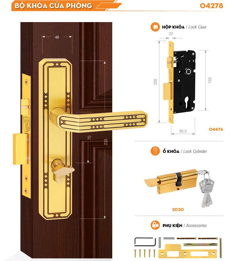 KHÓA ĐỒNG VIỆT TIỆP 04278