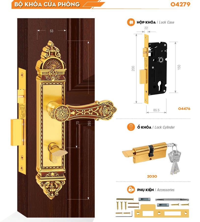 KHÓA ĐỒNG VIỆT TIỆP 04279