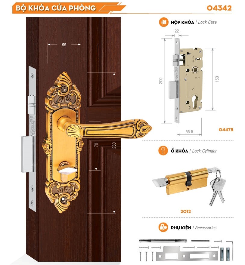 KHÓA VIỆT TIỆP 04342
