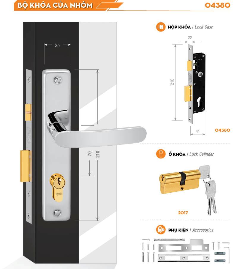KHÓA VIỆT TIỆP 04380