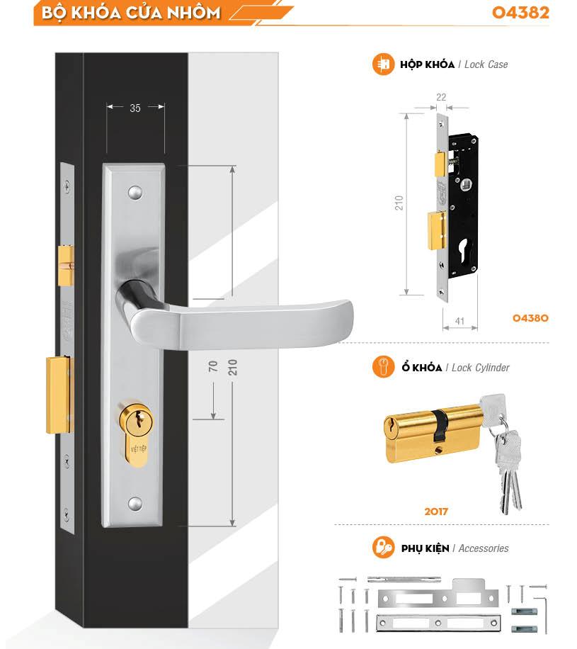 KHÓA VIỆT TIỆP 04382