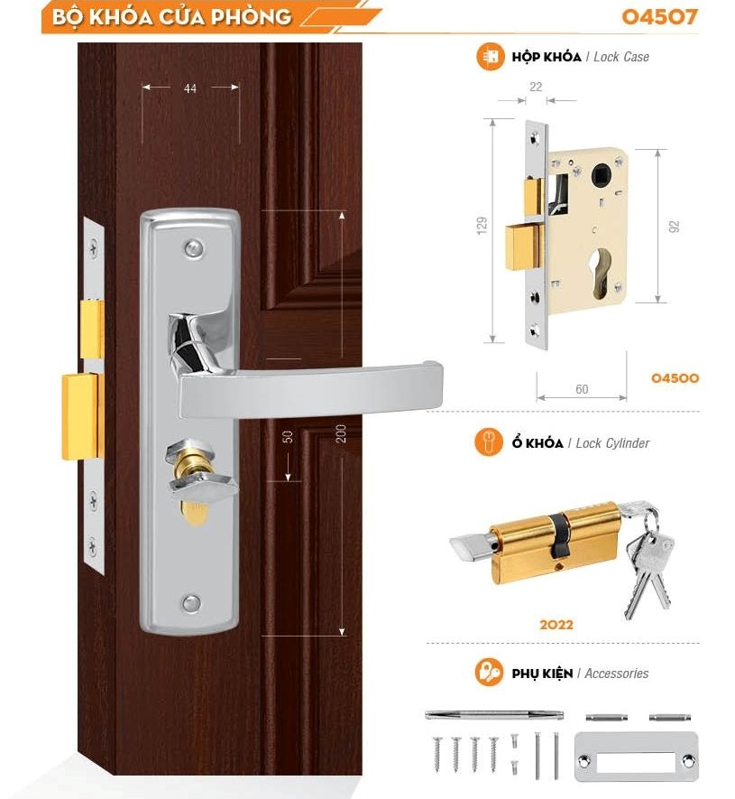 KHÓA VIỆT TIỆP 04507