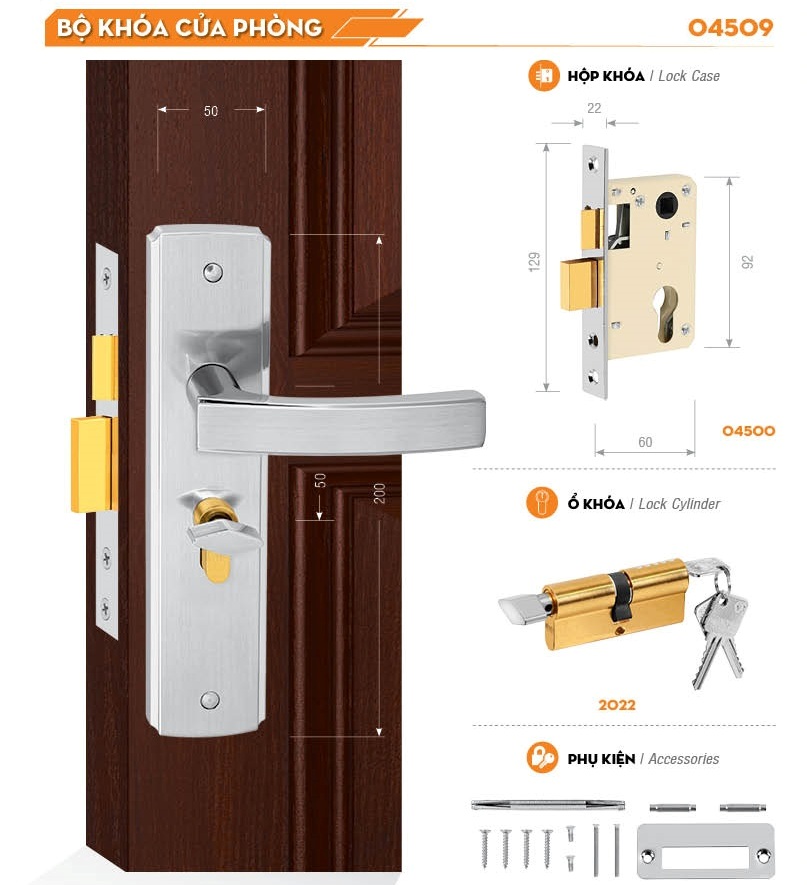 KHÓA VIỆT TIỆP 04509
