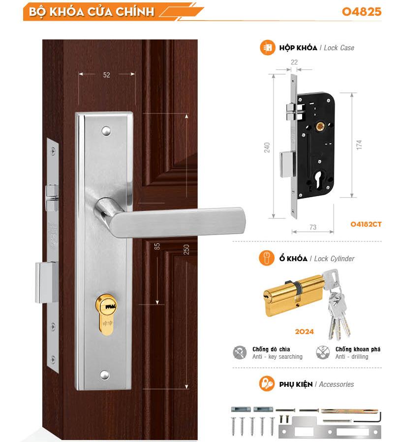 KHÓA VIỆT TIỆP 04825