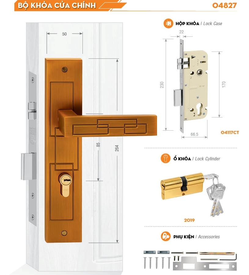 KHÓA VIỆT TIỆP 04827