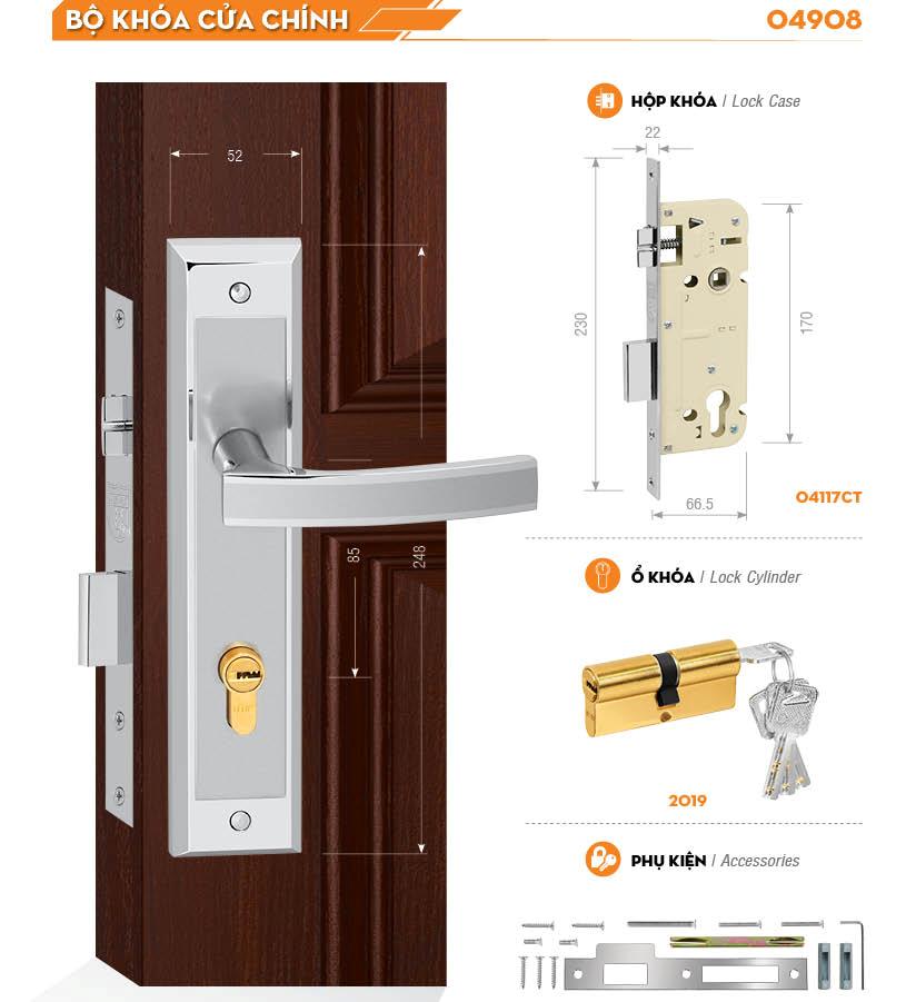 KHÓA VIỆT TIỆP 04908