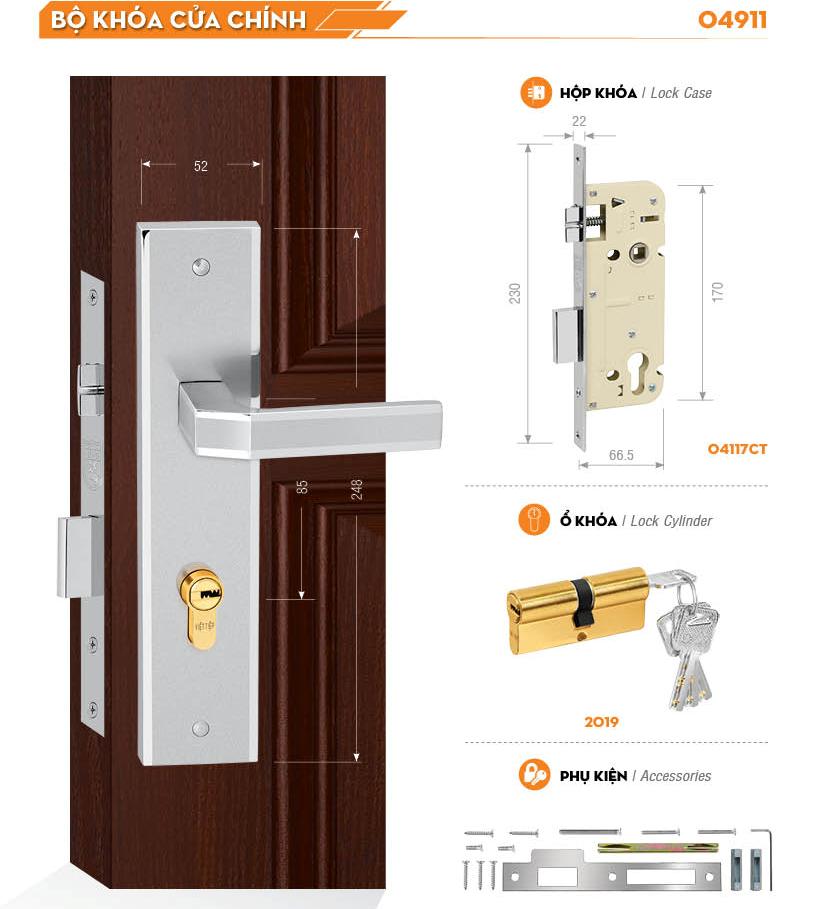 KHÓA VIỆT TIỆP 04911