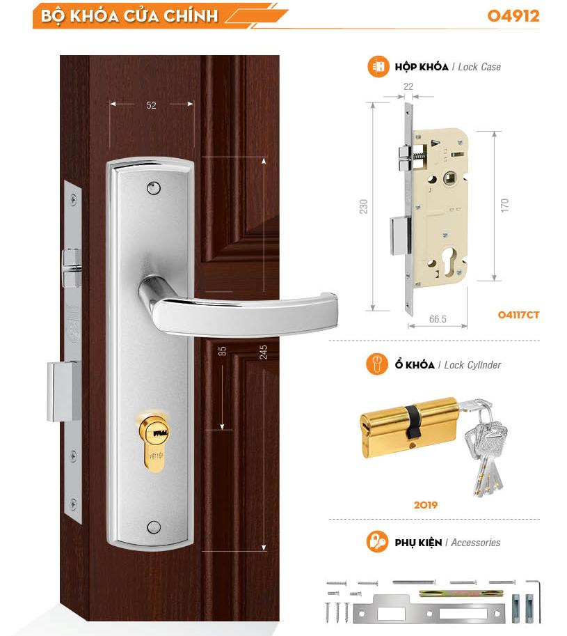 KHÓA VIỆT TIỆP 04912