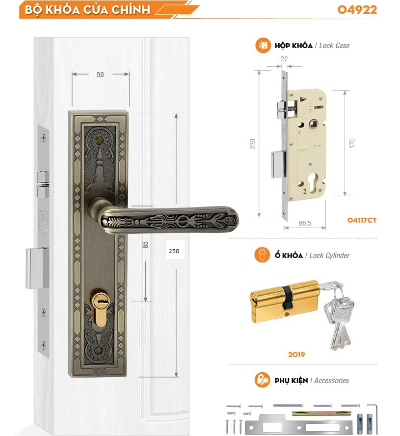 KHÓA VIỆT TIỆP 04922