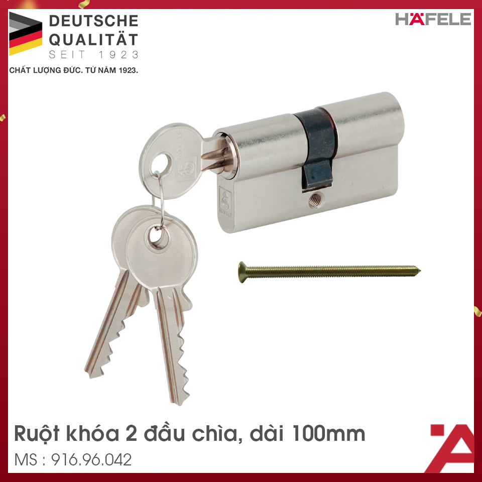 RUỘT KHÓA 2 ĐẦU CHÌA HAFELE