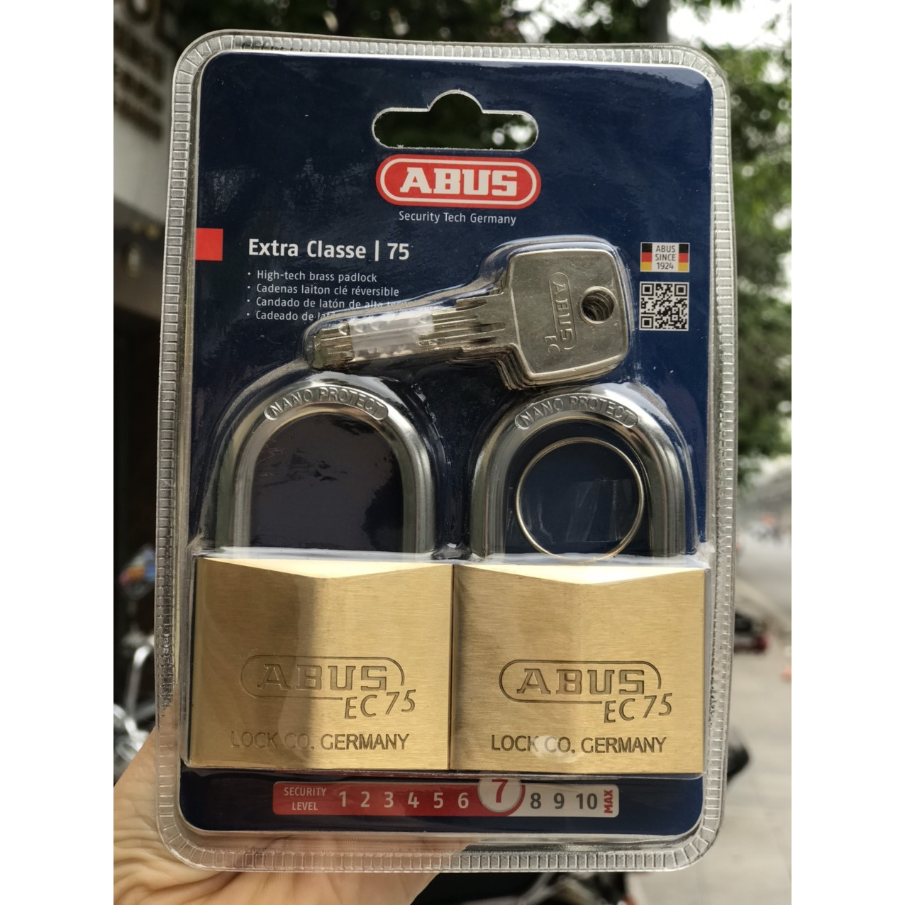 BỘ KHÓA TREO ĐỒNG ABUS 75 CT