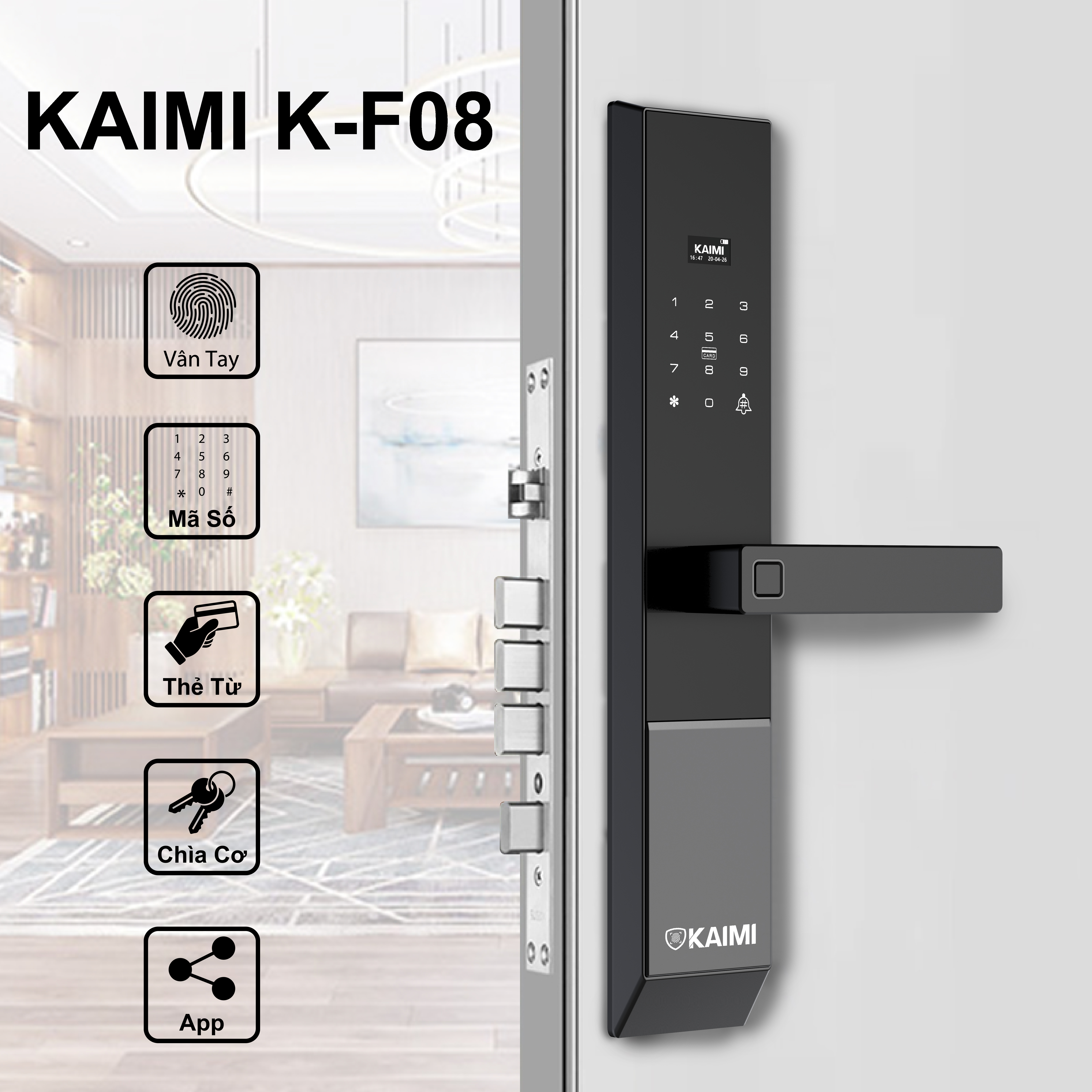 KHÓA ĐIỆN TỬ KAIMI K-F08